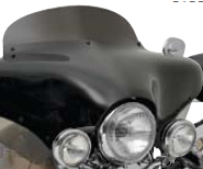 BATWING WINDSHIELDS -MEMPHIS SHADES: 7" BATWING WINDSHIELD GRAD BLACK