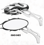 FLAME OVAL MIRRORS